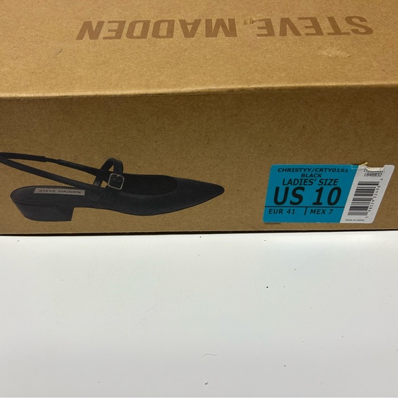 Steve Madden Black Christy Slingback- Ladies 10- NIB - Picture 3 of 3
